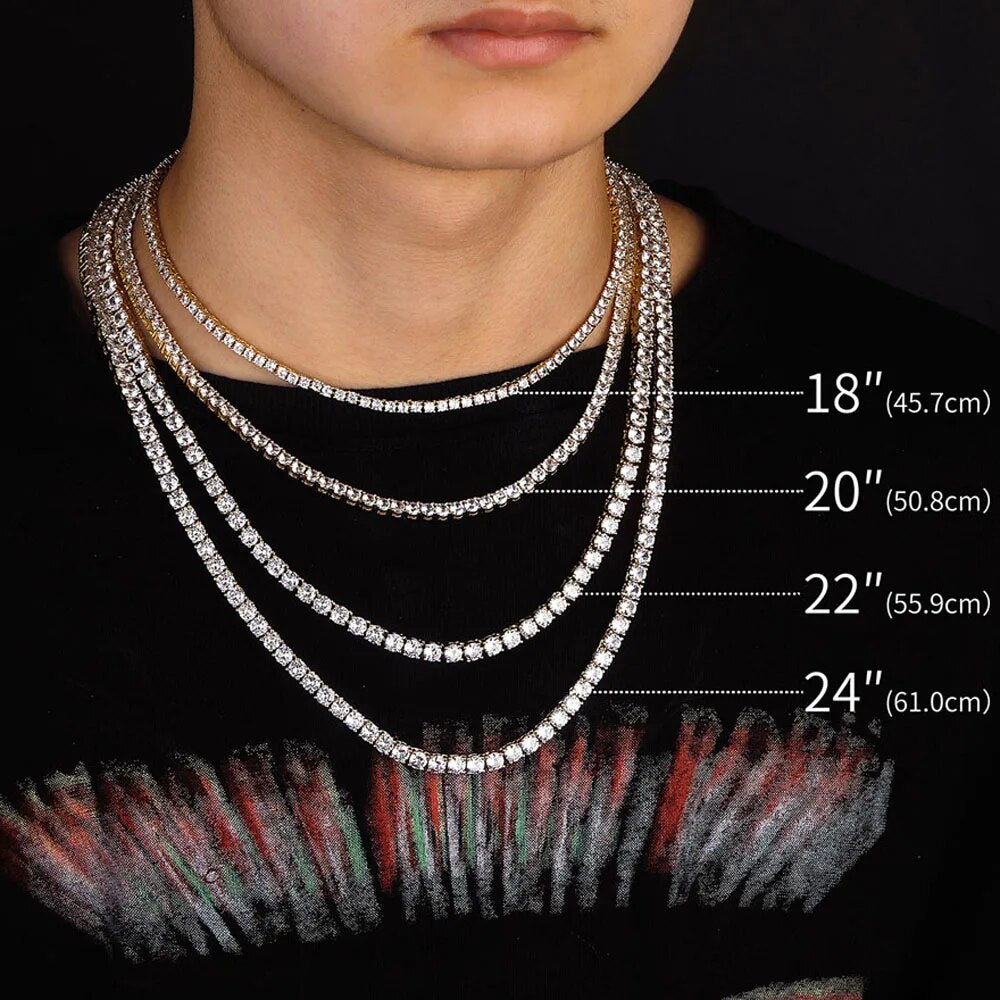 4MM Iced Out Tennis Necklace