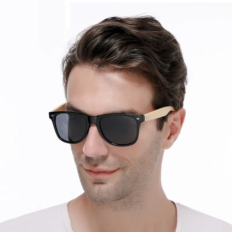 Ultraviolet Wooden Bamboo Sunglasses