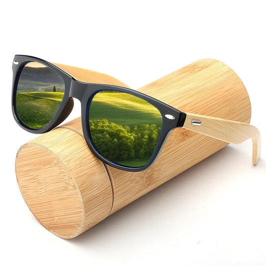 Ultraviolet Wooden Bamboo Sunglasses