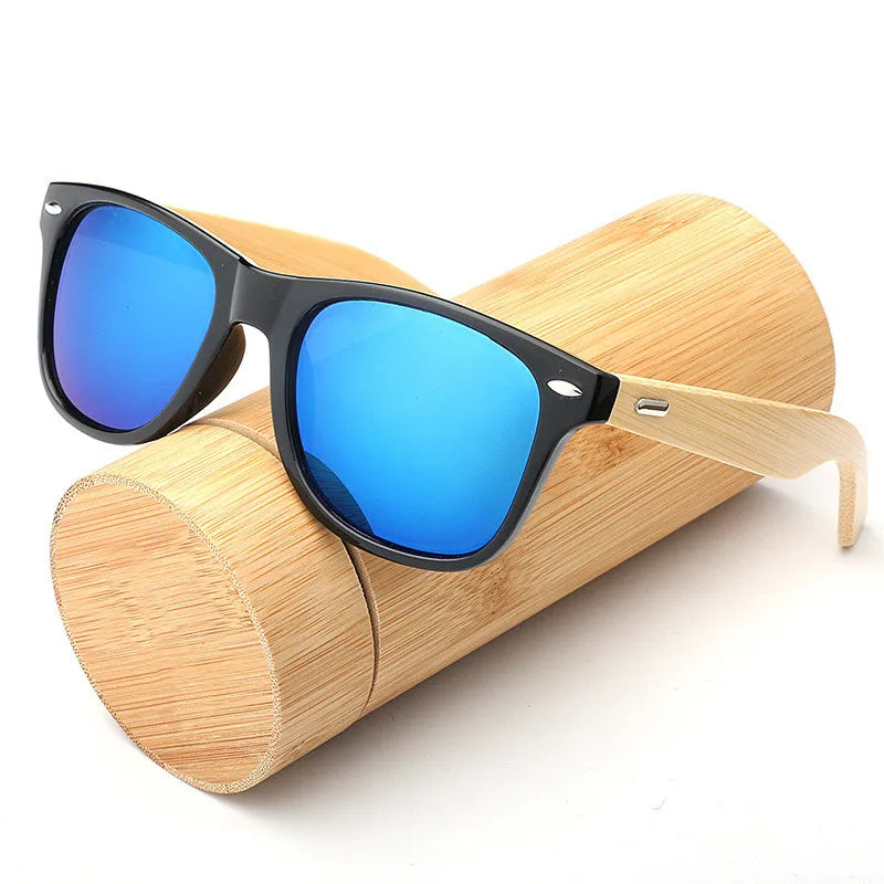 Ultraviolet Wooden Bamboo Sunglasses