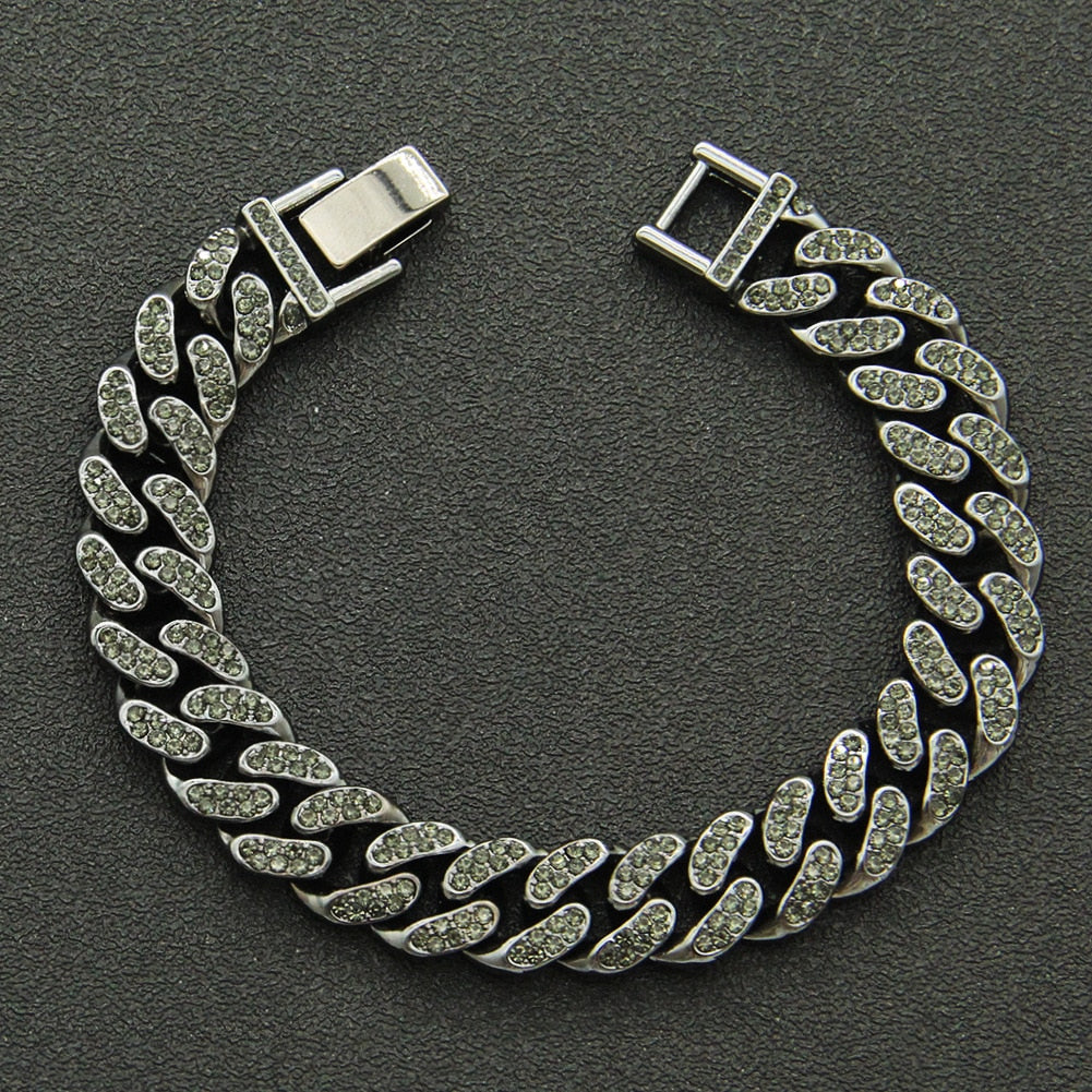 Iced Out Cuban Link Bracelet