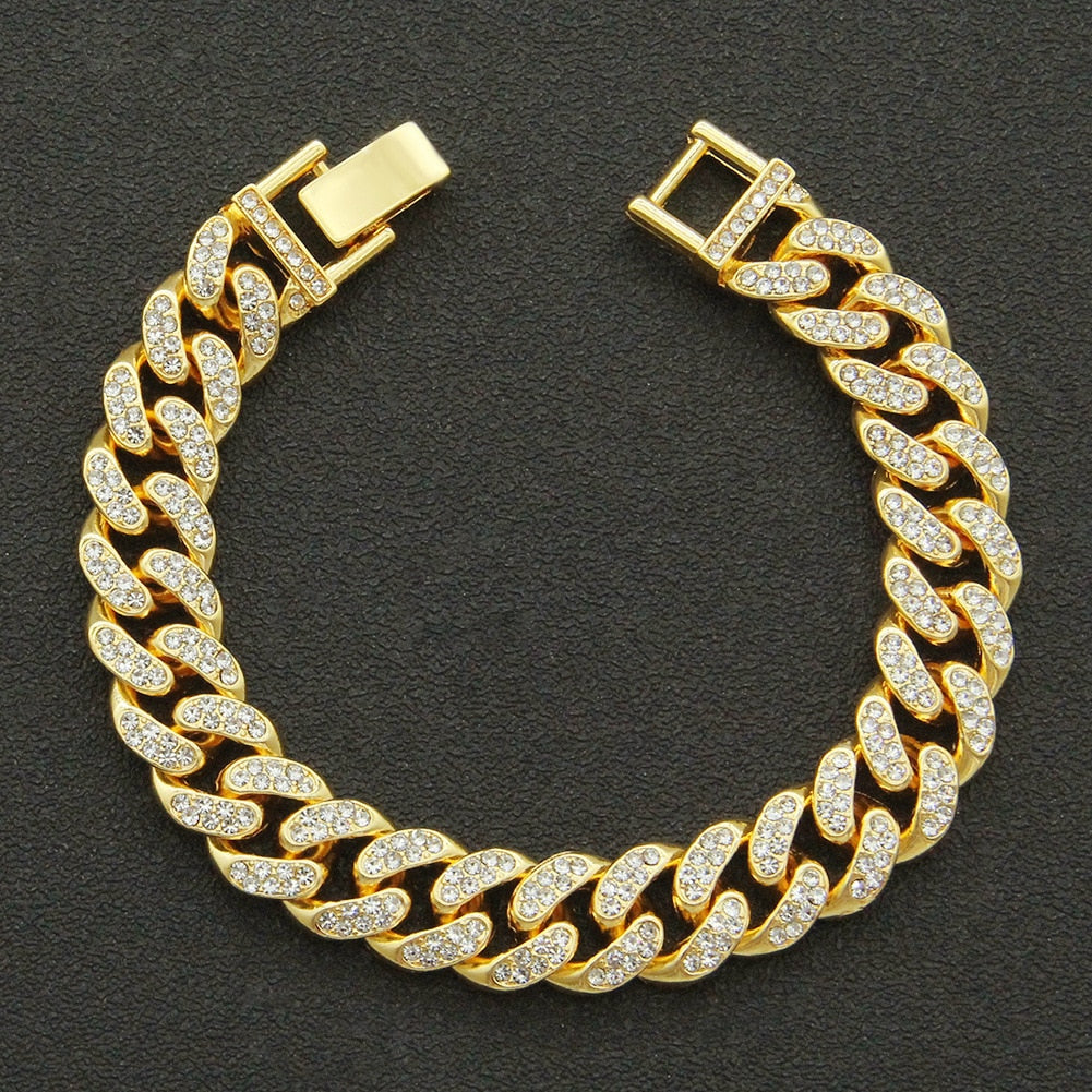 Iced Out Cuban Link Bracelet